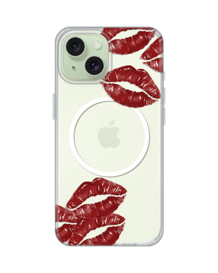 Maska za iPhone 15 6.1 Kisses Print Magsafe