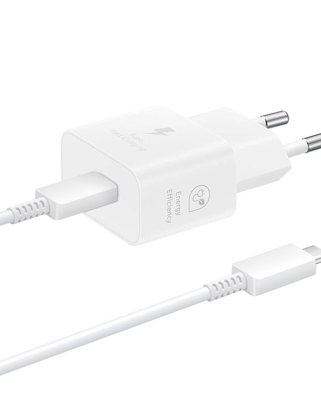 Samsung kucni punjac (USB Type-C) 3A 25W sa kablom beli (EP-T2510-NBE)