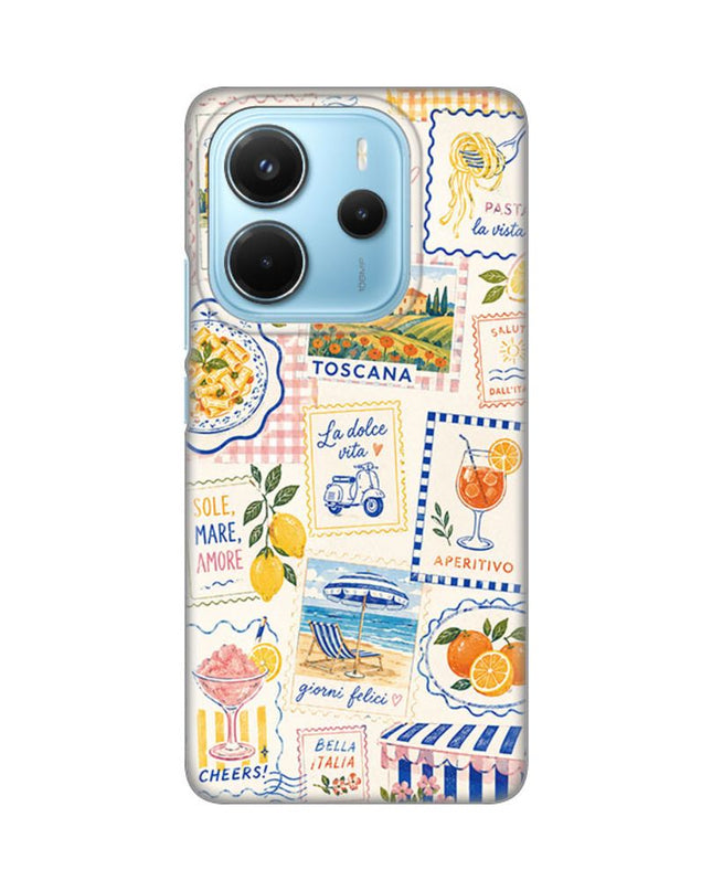 Maska za Xiaomi Redmi Note 14 4G (SRB) Toscana Collage Silikonska Print