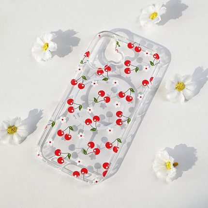 Maska za iPhone 17 6.3 Cute Cherries Print Magsafe