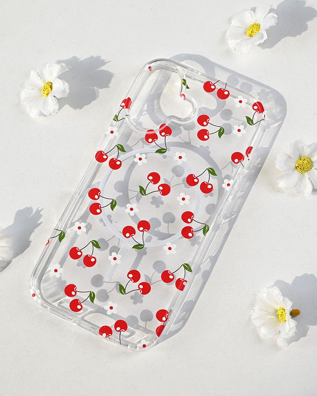 Maska za iPhone 17 6.3 Cute Cherries Print Magsafe