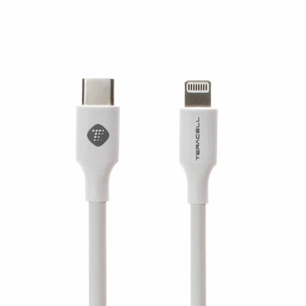 Data kabl Teracell Plus 27W Type C za iPhone 11/12/13 lightning beli 1m