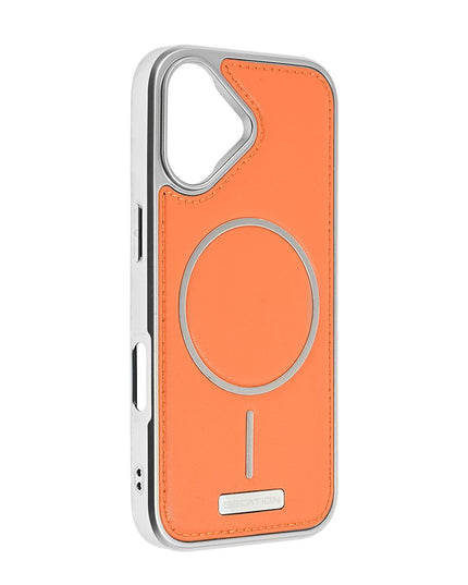 Maska za iPhone 17 6.3 narandzasta Magsafe Urban Leather