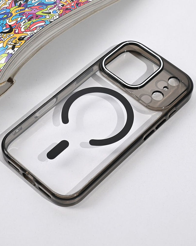 Maska za iPhone 17 Pro 6.3 crna Magsafe Color Pop