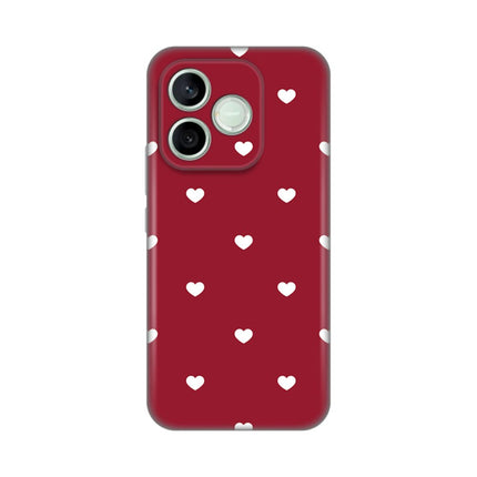 Maska za Honor 600 Lite Burgundy Hearts Silikonska Print Skin