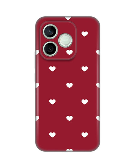 Maska za Honor 600 Lite Burgundy Hearts Silikonska Print Skin