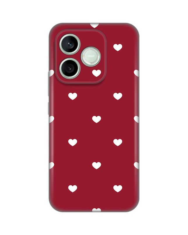 Maska za Honor 600 Lite Burgundy Hearts Silikonska Print Skin