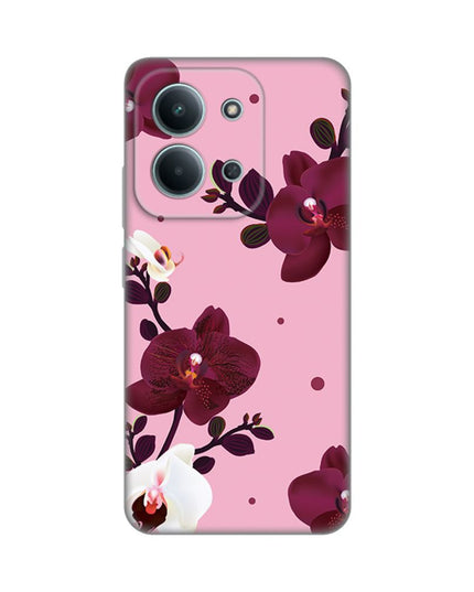 Maska za Xiaomi Redmi 15C 4G Pink Orchid Silikonska Print Skin