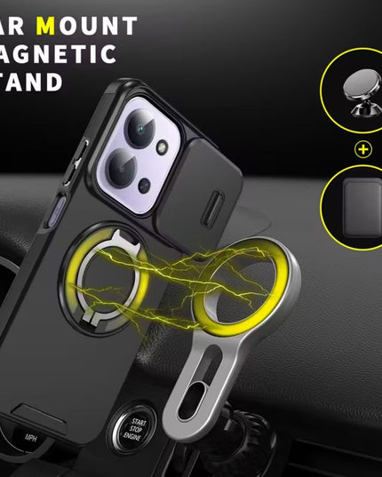 Maska za Xiaomi Redmi 15C 4G EU 173mm crna CamShield Ring stand