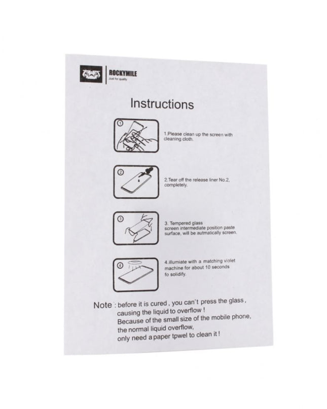 Zastitno Staklo Tempered glass Rockymile UV Anti Blue Full Glue + Lampa za Samsung N970F Galaxy Note 10