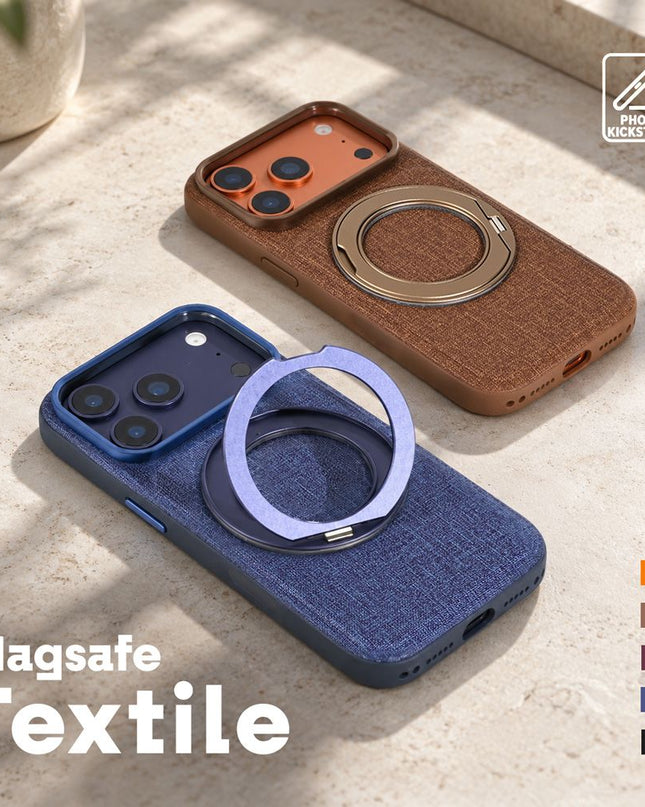Maska za iPhone 17 Pro/18 Pro 6.3 Magsafe Textile bordo