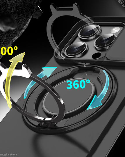 Maska za Xiaomi Redmi Note 15 Pro Plus 5G (EU) crna CamShield Ring stand