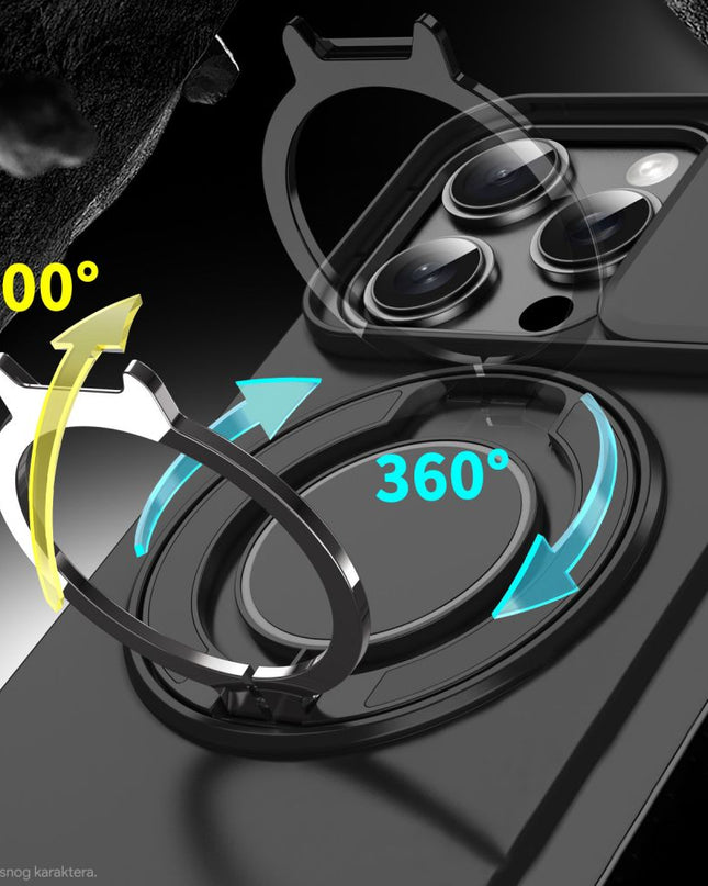 Maska za Xiaomi Redmi Note 15 Pro Plus 5G (EU) crna CamShield Ring stand