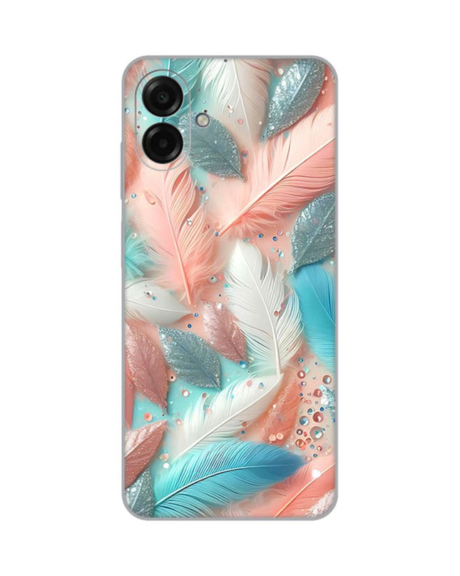 Maska za Samsung A075F Galaxy A07 Pastel Feathers Silikonska Print