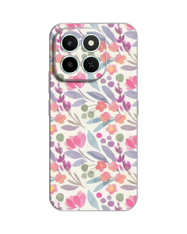 Maska Silikonska Print za Honor X6c Watercolor Flowers