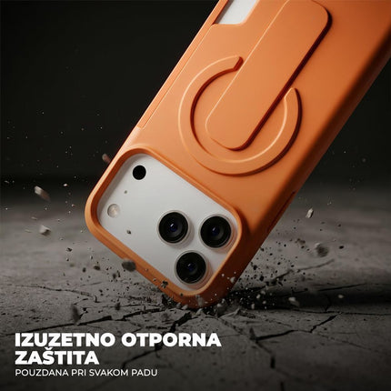 Maska za iPhone 17 Pro/18 Pro 6.3 siva Magsafe GripCard