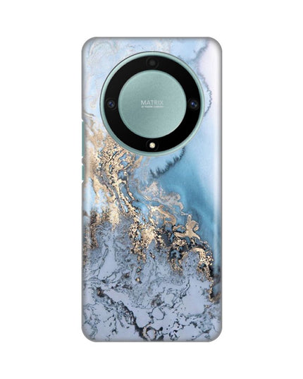 Maska za Honor Magic 5 Lite Blue Gold Marble Silikonska Print