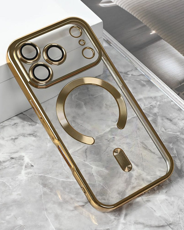 Maska za iPhone 17 Pro 6.3 zlatna Magsafe Lux