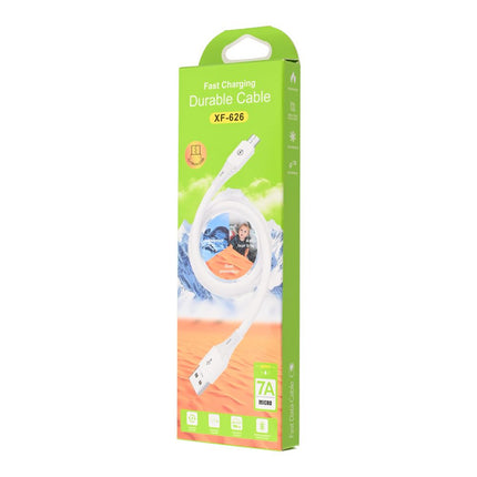 Data kabl micro USB XF-626 7A 1m beli
