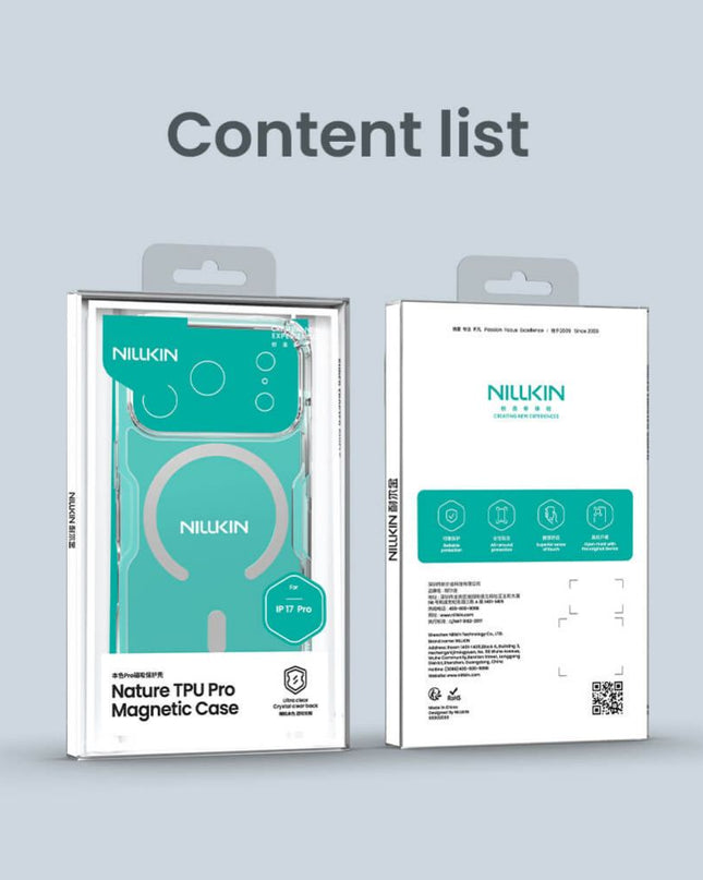 Maska za iPhone 17 Pro 6.3 transparent Nillkin Nature Pro Magnetic