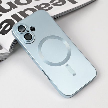 Maska za iPhone 17 6.3 plava Magsafe Chrome