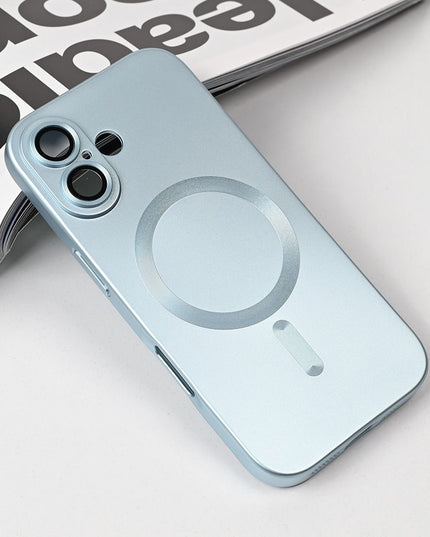 Maska za iPhone 17 6.3 plava Magsafe Chrome