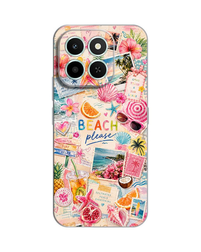 Maska za Honor X6c Beach Please Silikonska Print Skin