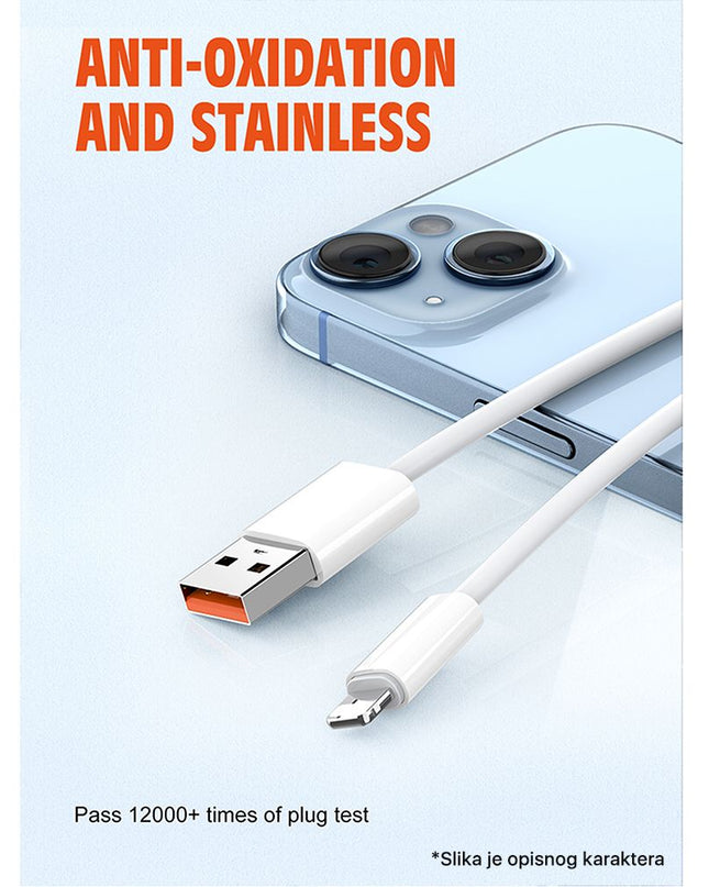 Data kabl LDNIO LS892 25W Fast micro USB 2m beli