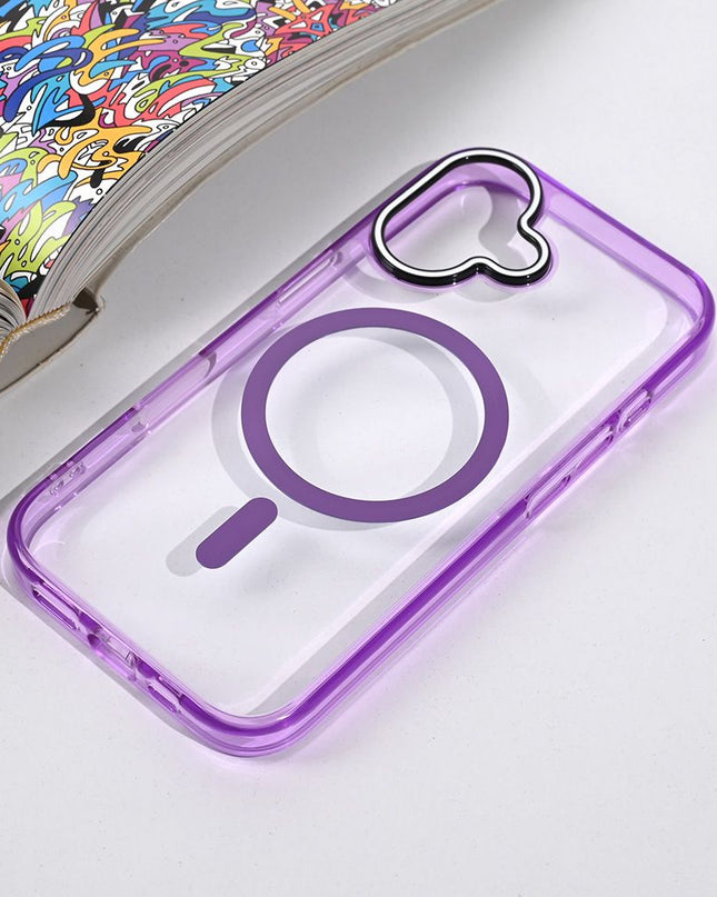 Maska za iPhone 16 6.1 ljubicasta Magsafe Color Pop
