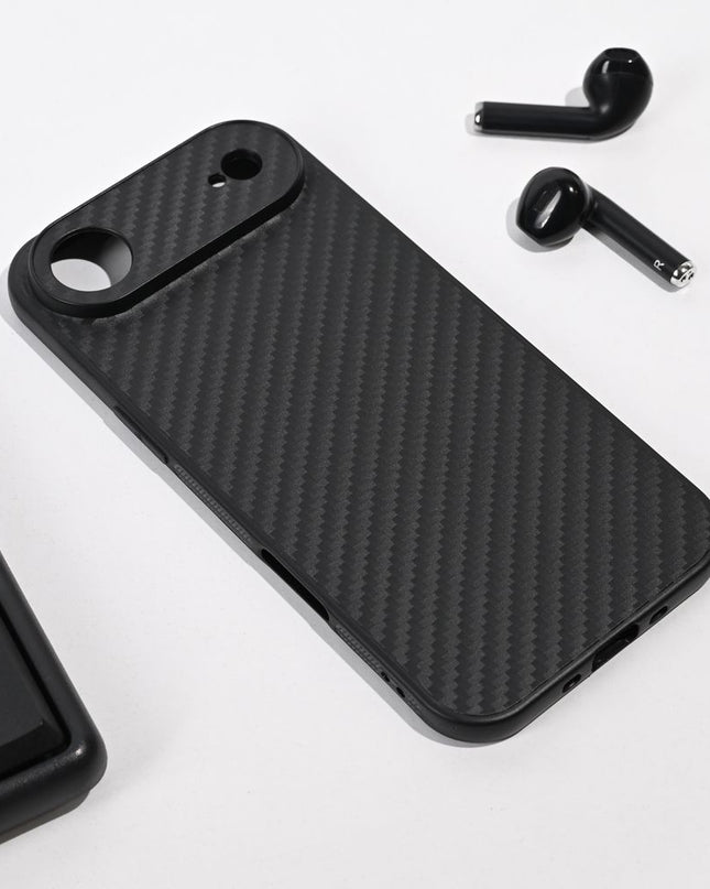 Maska za iPhone 17 Air 6.6 crna Carbon fiber