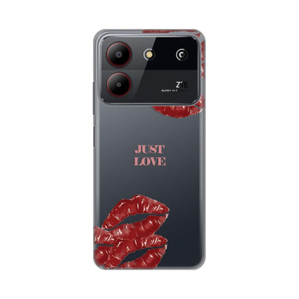 Maska za ZTE Blade A54 Just Love Pink Silikonska Print Skin