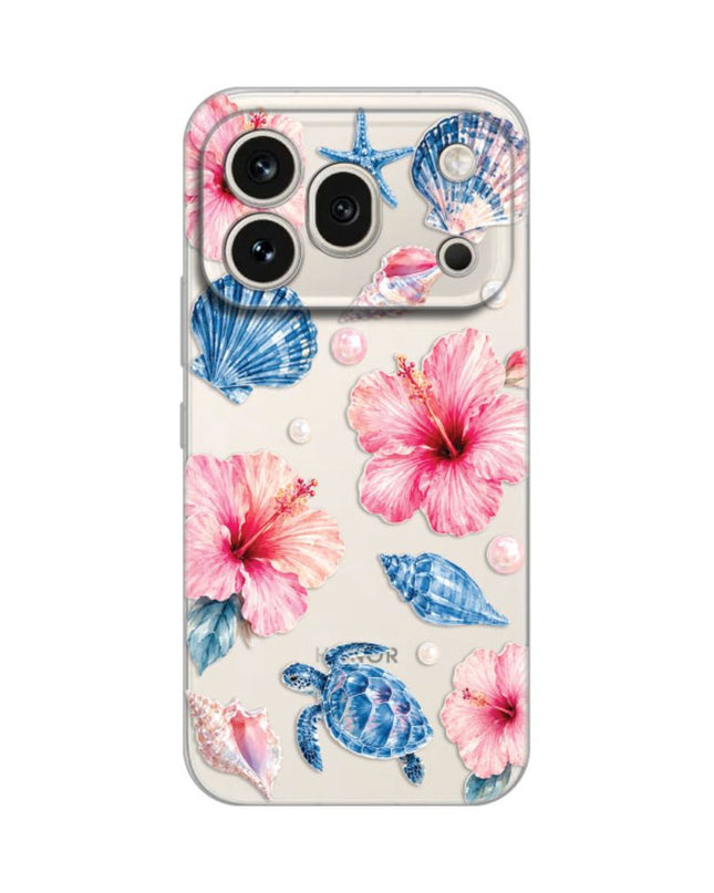 Maska za Honor 600 Pro Hibiscus Sea Silikonska Print Skin