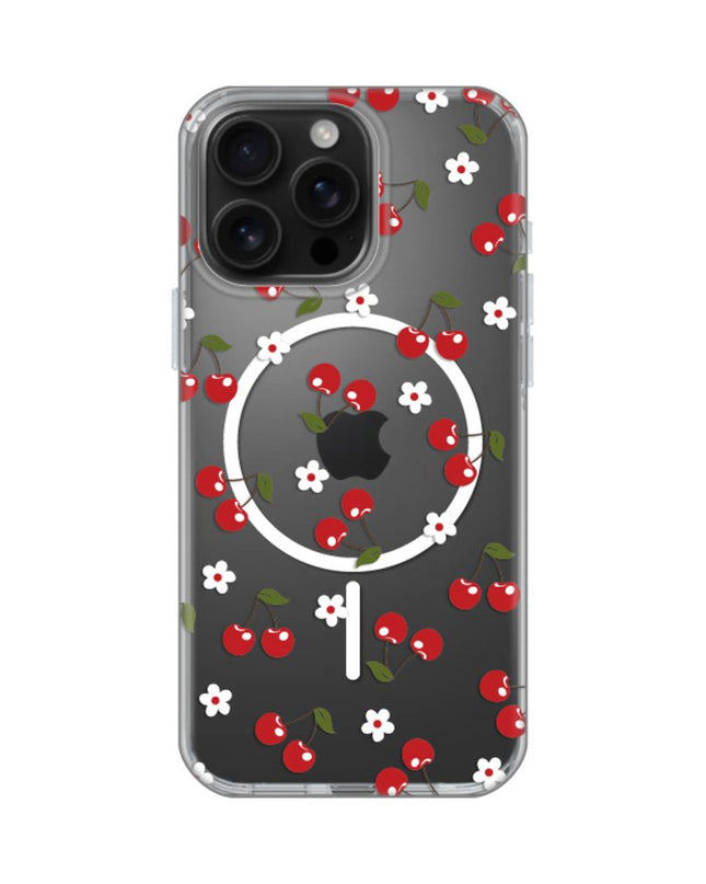 Maska za iPhone 16 Pro Max 6.9 Cute Cherries Print Magsafe