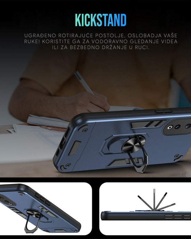 Maska za Honor X7e tamno zelena Hard Ring