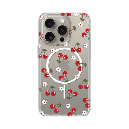 Maska za iPhone 16 Pro 6.3 Cute Cherries Print Magsafe