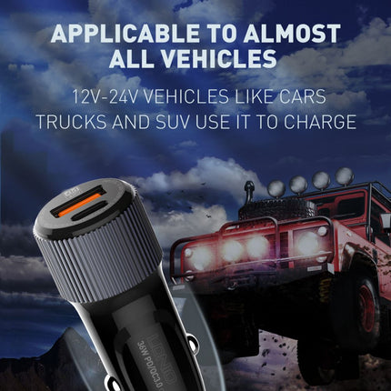 Auto punjac LDNIO C510Q PD/QC3.0 36W sa Type C na Type C kablom