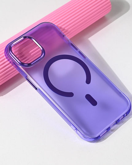 Maska za iPhone 15 6.1 ljubicasta Magsafe Glow