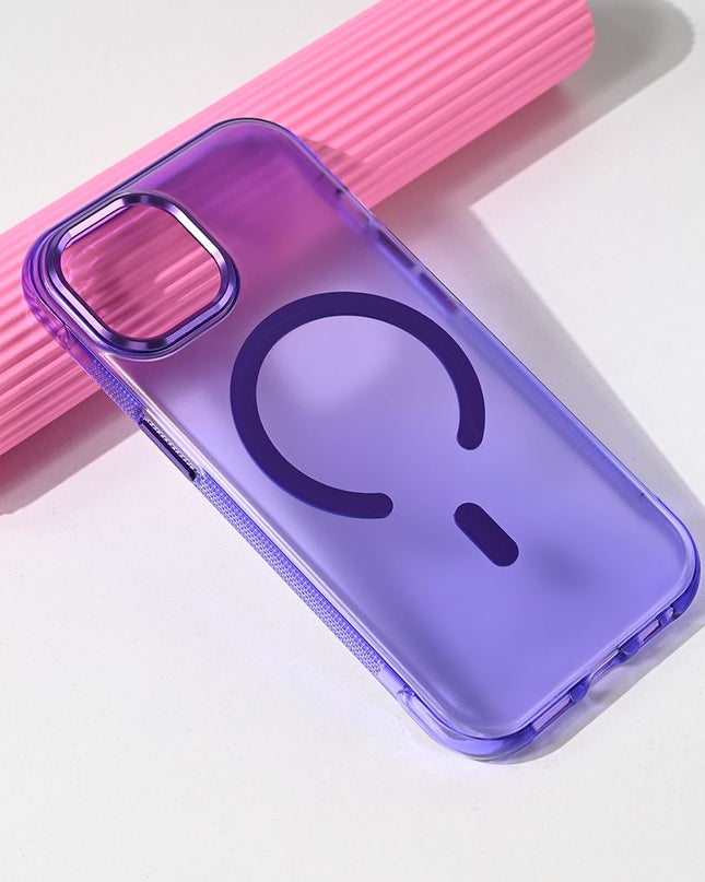 Maska za iPhone 15 6.1 ljubicasta Magsafe Glow