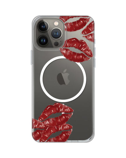 Maska za iPhone 13 Pro Max 6.7 Kisses Print Magsafe