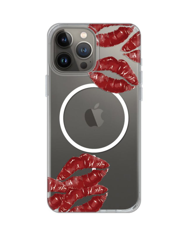 Maska za iPhone 13 Pro Max 6.7 Kisses Print Magsafe
