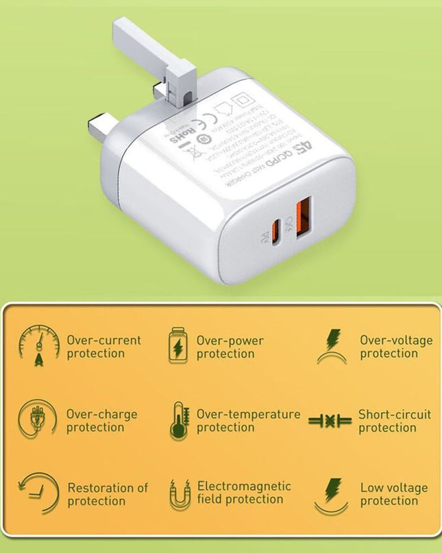 Kucni punjac LDNIO A2526C PD, QC4+, QC3.0, PPS 45W Type C na Type C