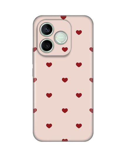 Maska za Honor 600 Lite Beige Hearts Silikonska Print