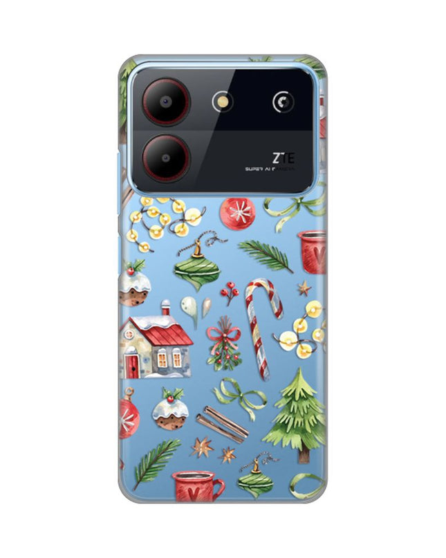 Maska za ZTE Blade A54 Winter Spirit Silikonska Print Skin