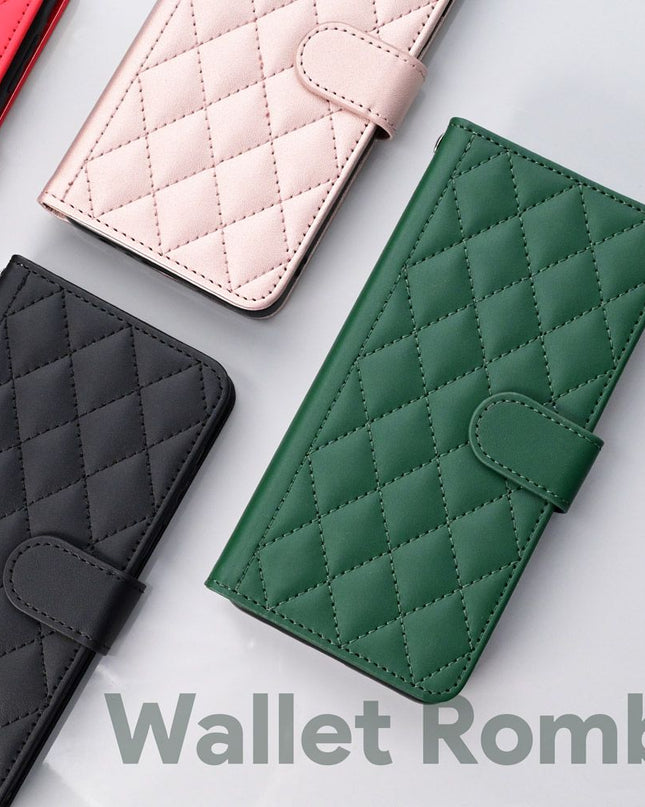 Maska za Samsung A556B Galaxy A55 5G crvena Wallet Romb