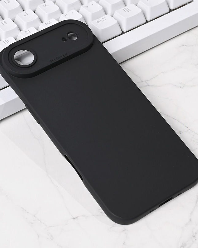 Maska za iPhone 17 Air 6.6 crna Silikon Pro Camera