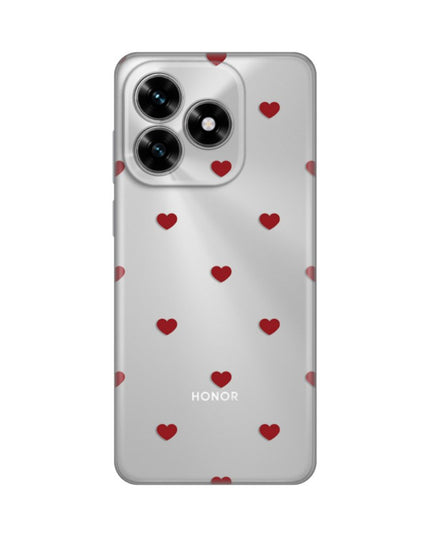 Maska za Honor X5c Plus Red Hearts Silikonska Print