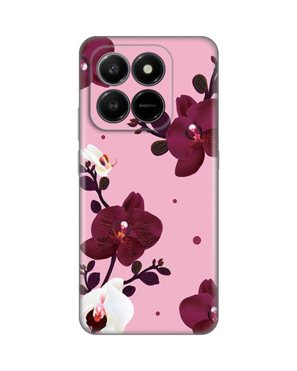 Maska za Honor X7d 4G/400 Smart 5G Pink Orchid Silikonska Print Skin