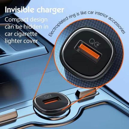 Auto punjac LDNIO C105, QC3.0, 30W USB Type C crni