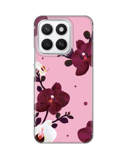 Maska za Honor X8c Pink Orchid Silikonska Print Skin