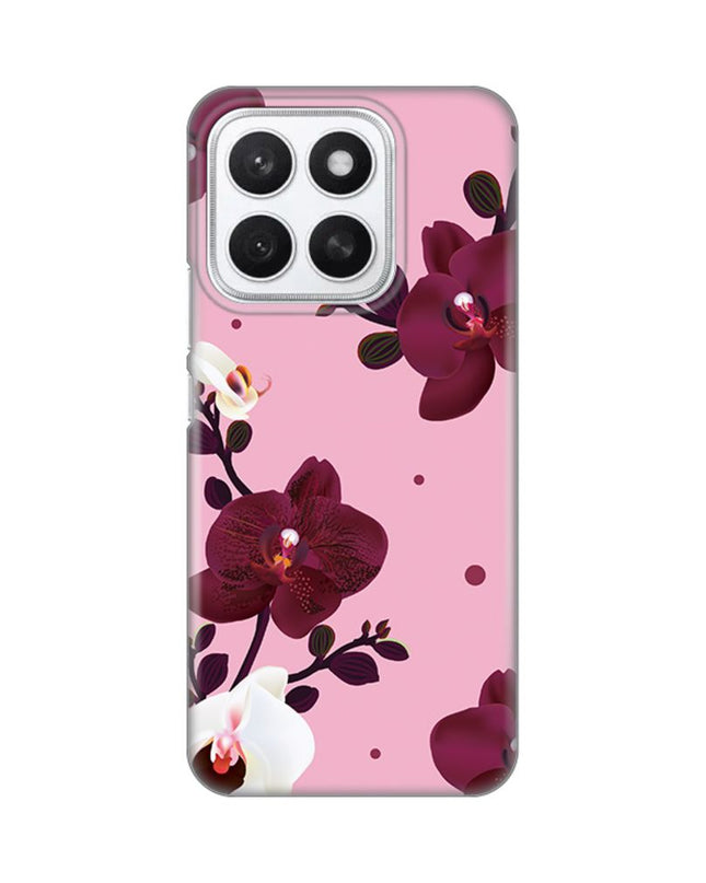 Maska za Honor X8c Pink Orchid Silikonska Print Skin